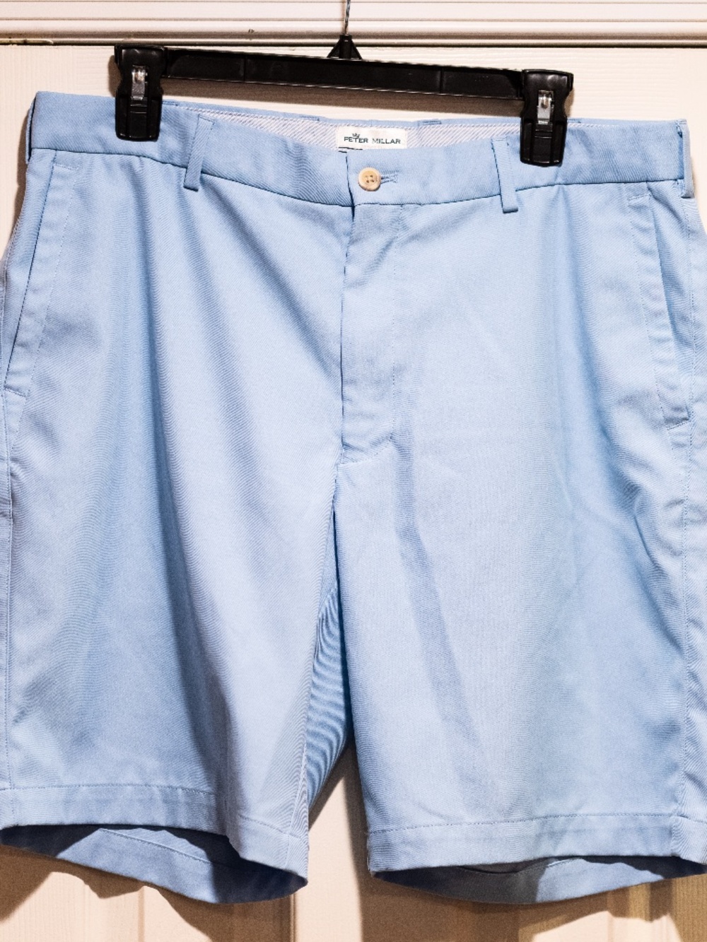 Peter Millar Salem Performance Golf Short Light Blue Size 35 9 Inch Inseam